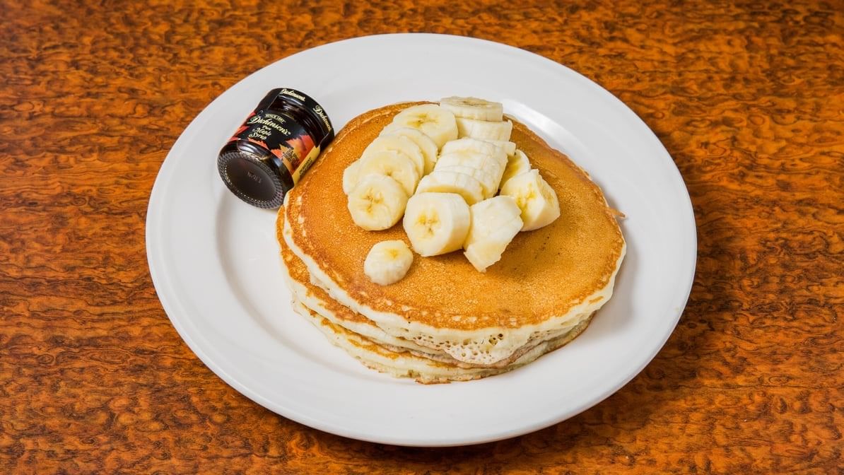 Rolled Blueberry, Strawberry or Apple Pancakes.