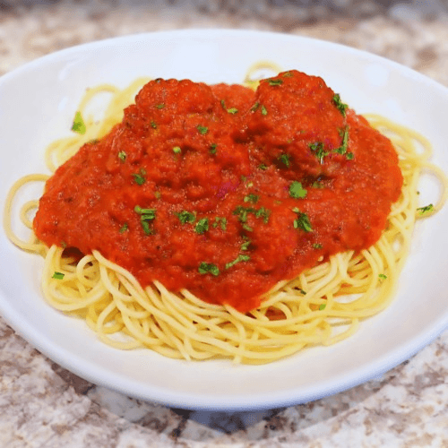 Spaghetti & Meatballs Special.