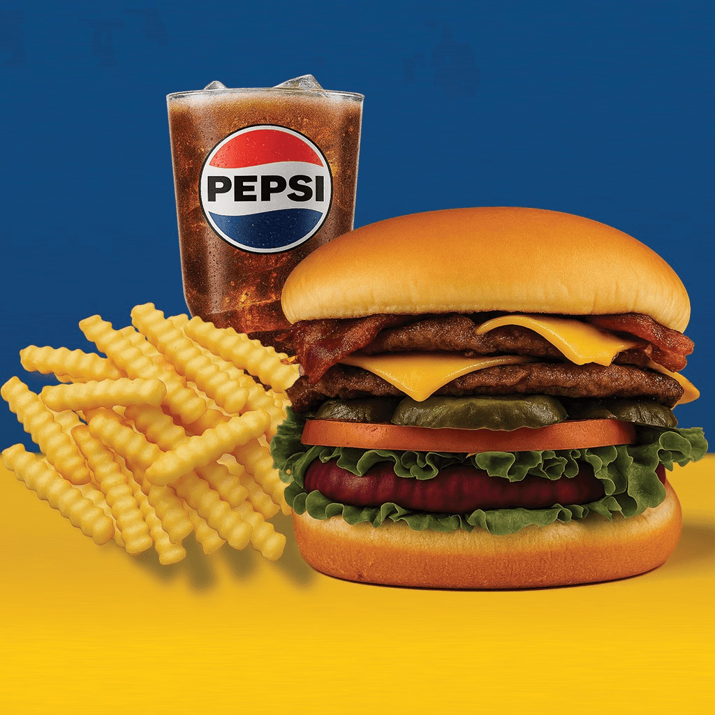 5. Double Bacon Cheeseburger Combo.