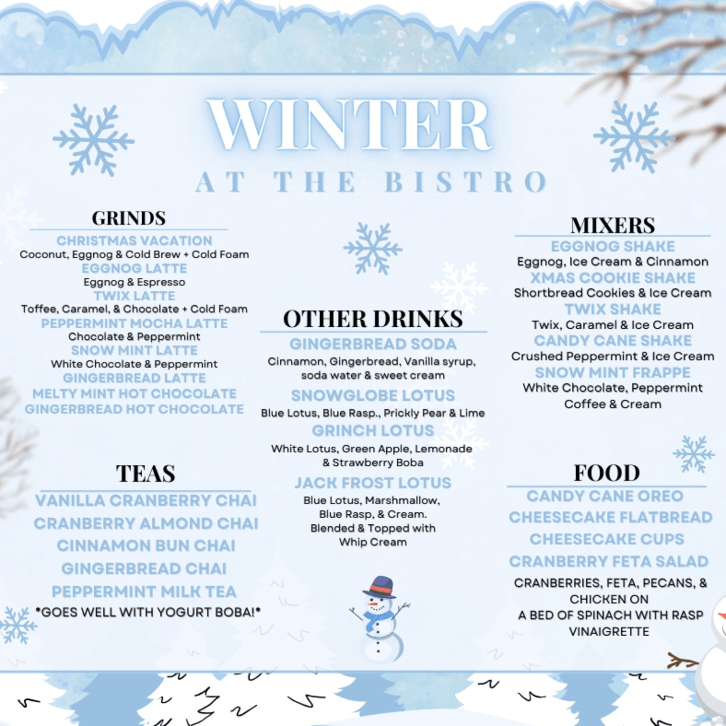 WINTER MENU 2025-2026