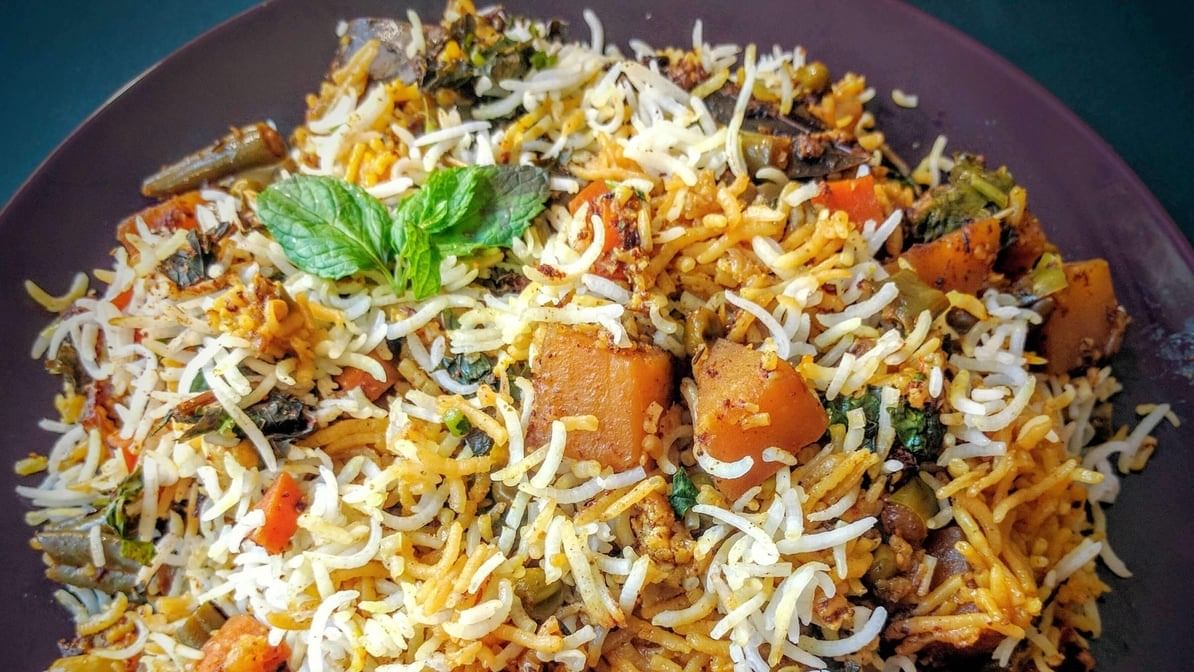 Vegetable Biryani.