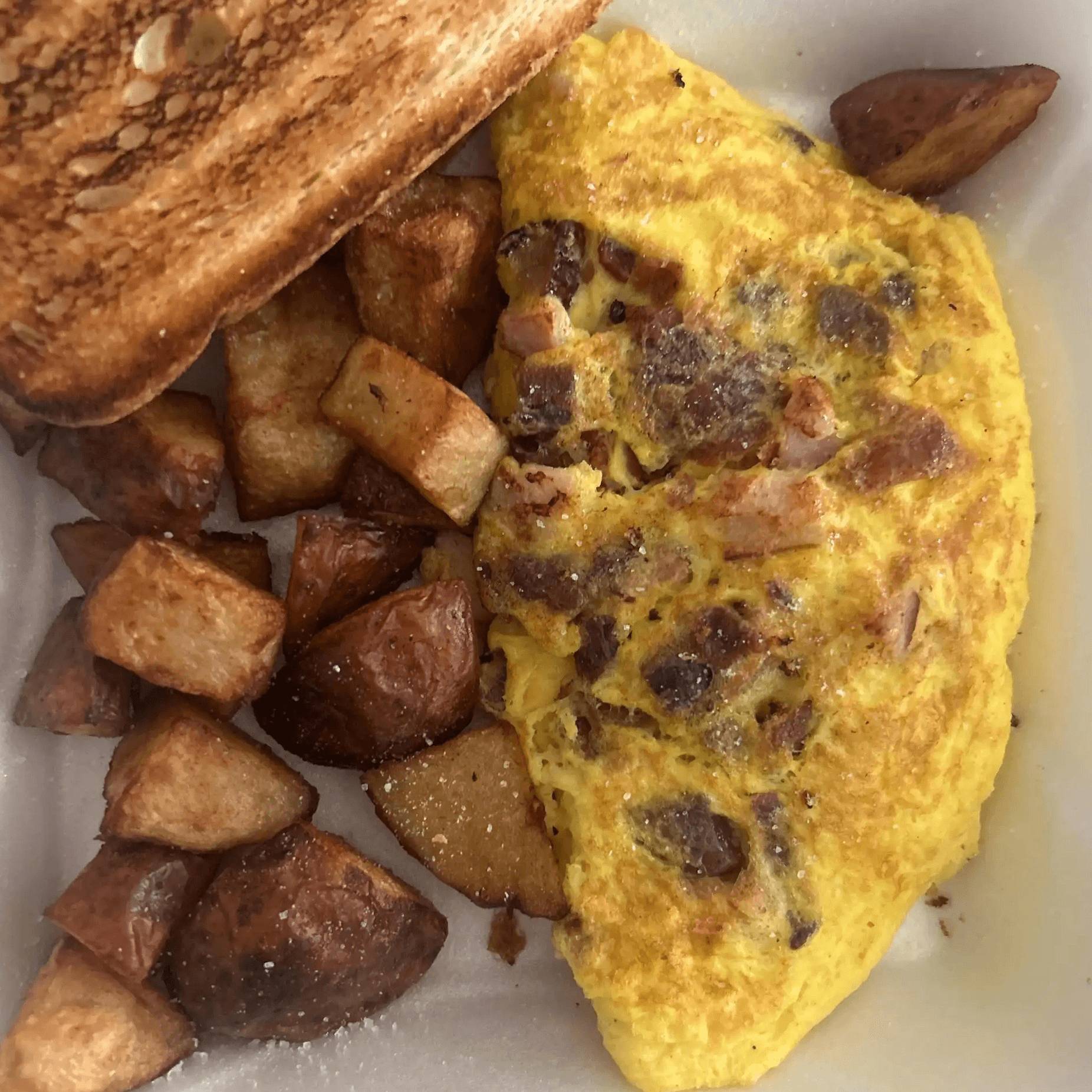 Three Meat Omelet.