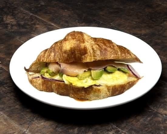 Salmon Eggs Croissanwich.