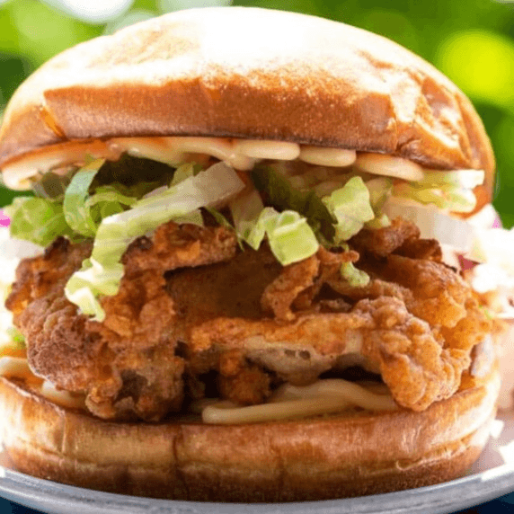 Crispy Chicken Sandwich and Fries.