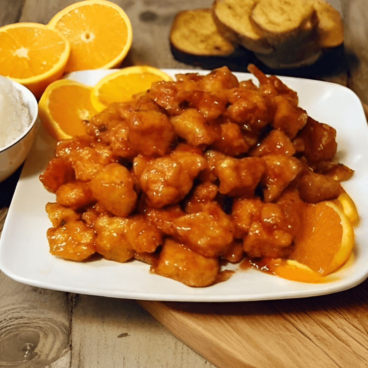 Orange flavor chicken.