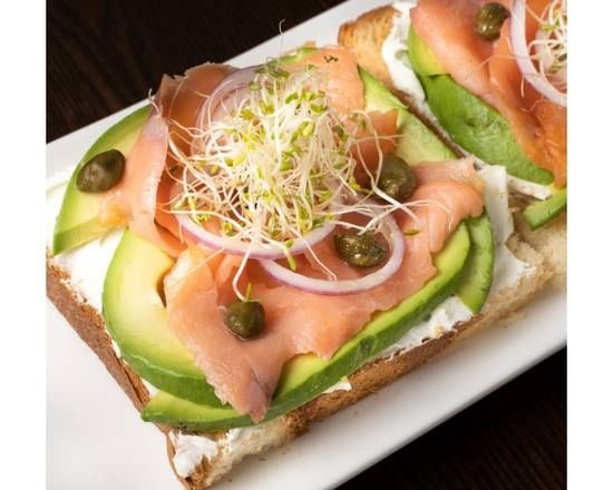 Smoked Salmon Toast.