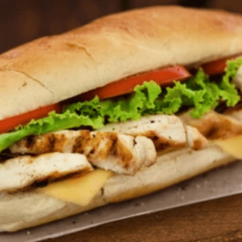 Grilled Chicken & Mozzarella Sub.