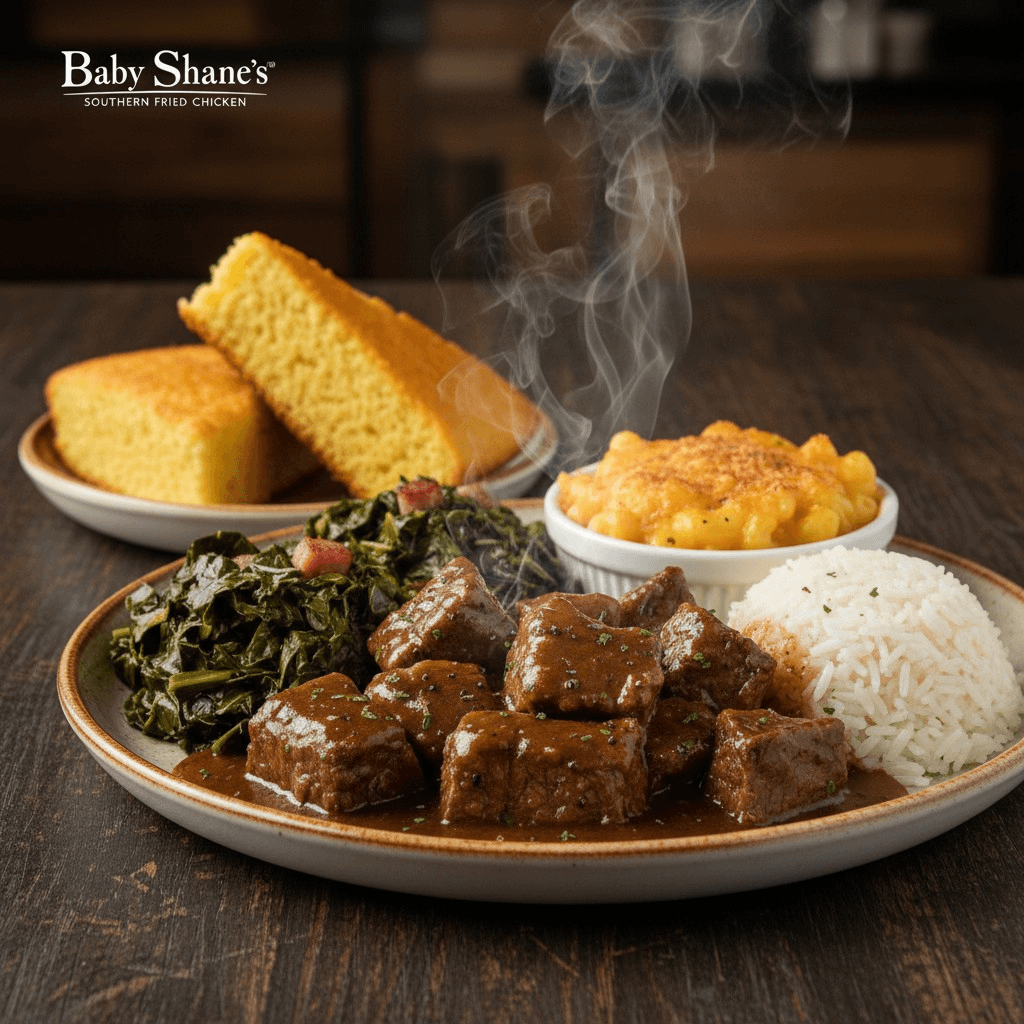 Beef Tips Heritage Plate.