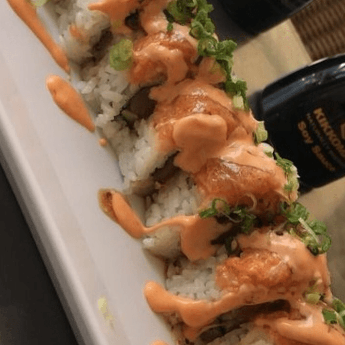 Spicy Salmon Special Roll.
