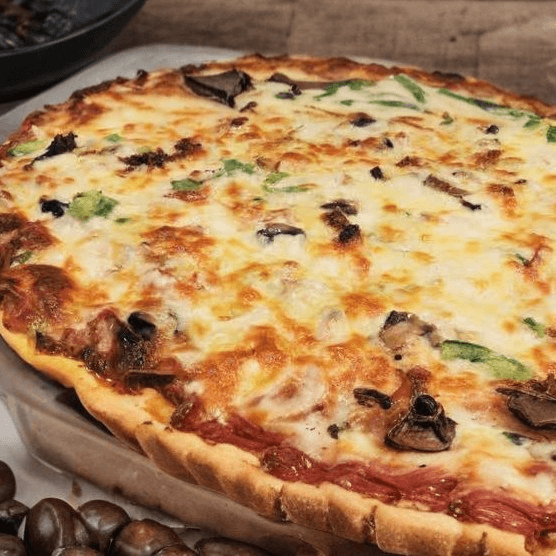 5 Toppings Pizza Thin Crust.