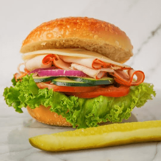 TURKEY VEGGIE SANDWICH.