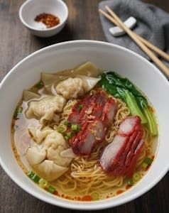 Egg Noodles with Wonton Soup.