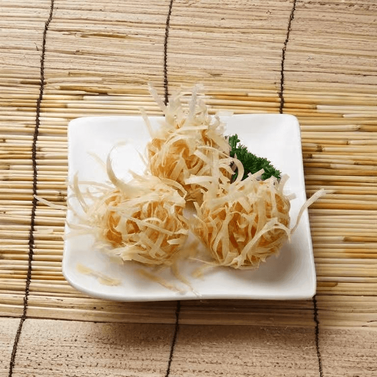 Golden Fried Shrimp Balls / 龍鬚蝦球.