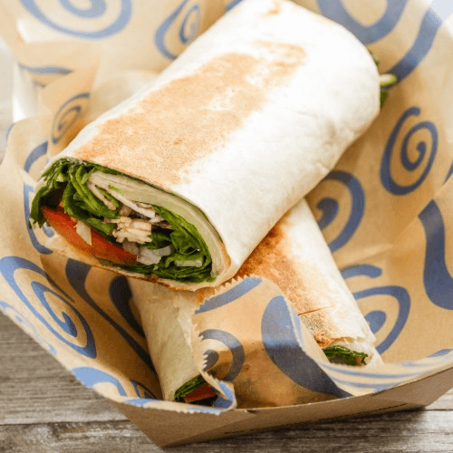 #42 Veggie Fajita Hot Pressed Sandwich/Wrap.