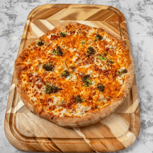 Broccoli Chicken Alfredo Pizza (Medium 12'')