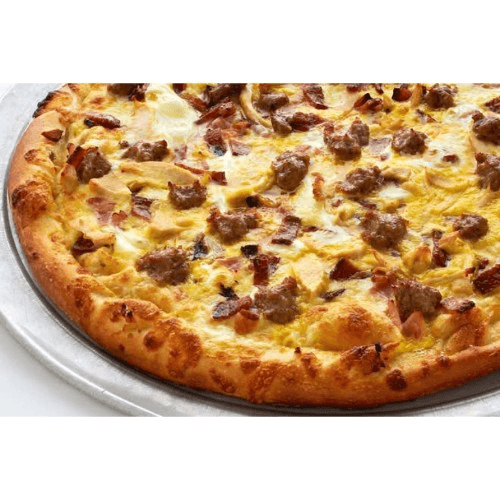 Breakfast Meat Lovers Pizza & 1/2 & 1/2 Pizza.