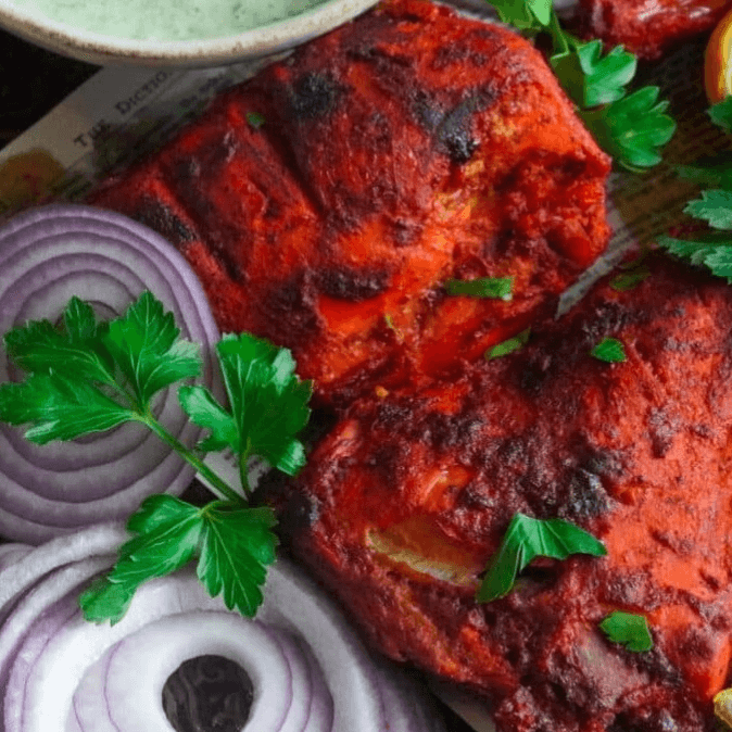 Tandoori chicken.