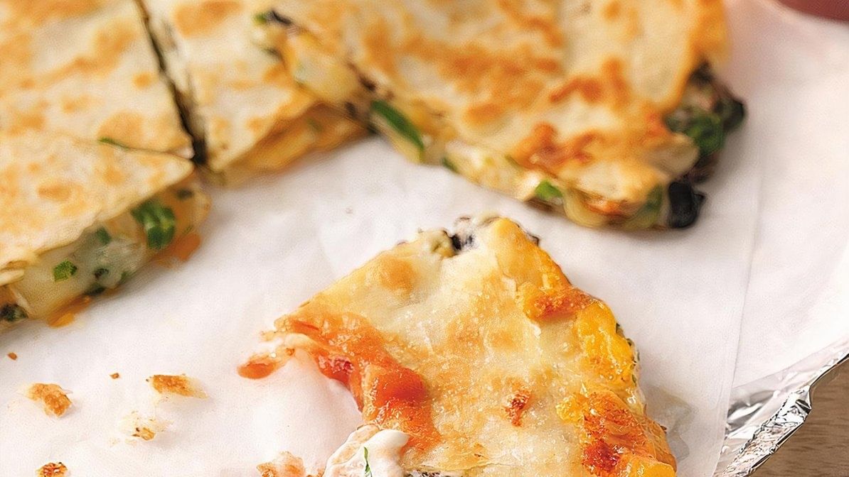 Cheese quesadilla.