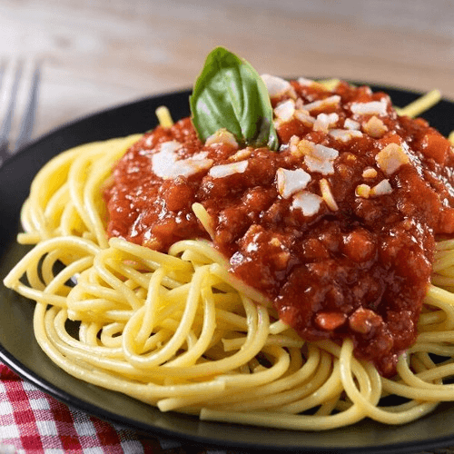 Spaghetti with Meat Sauce Dinner