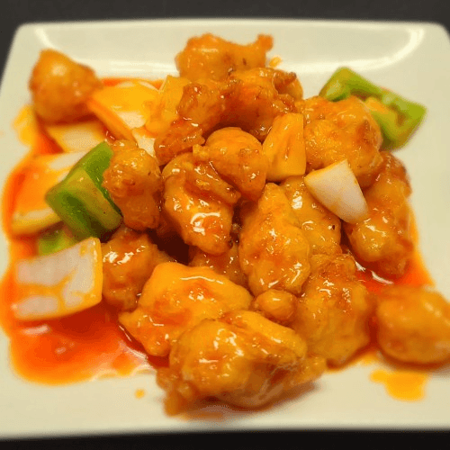 Sweet & Sour Chicken.
