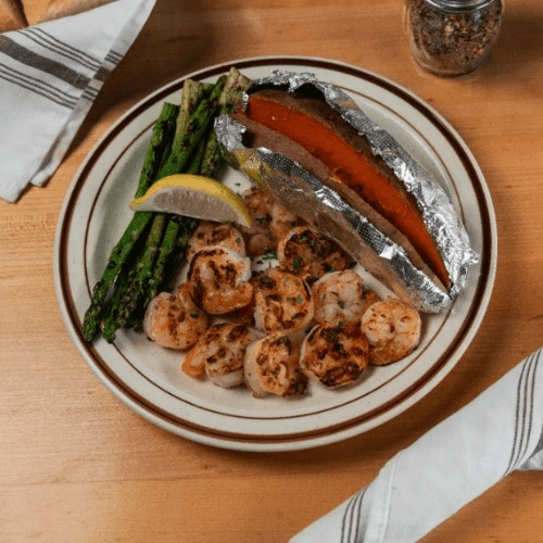 Shrimp and Flounder.