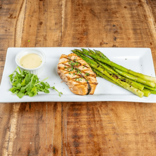 Planked Salmon Filet.