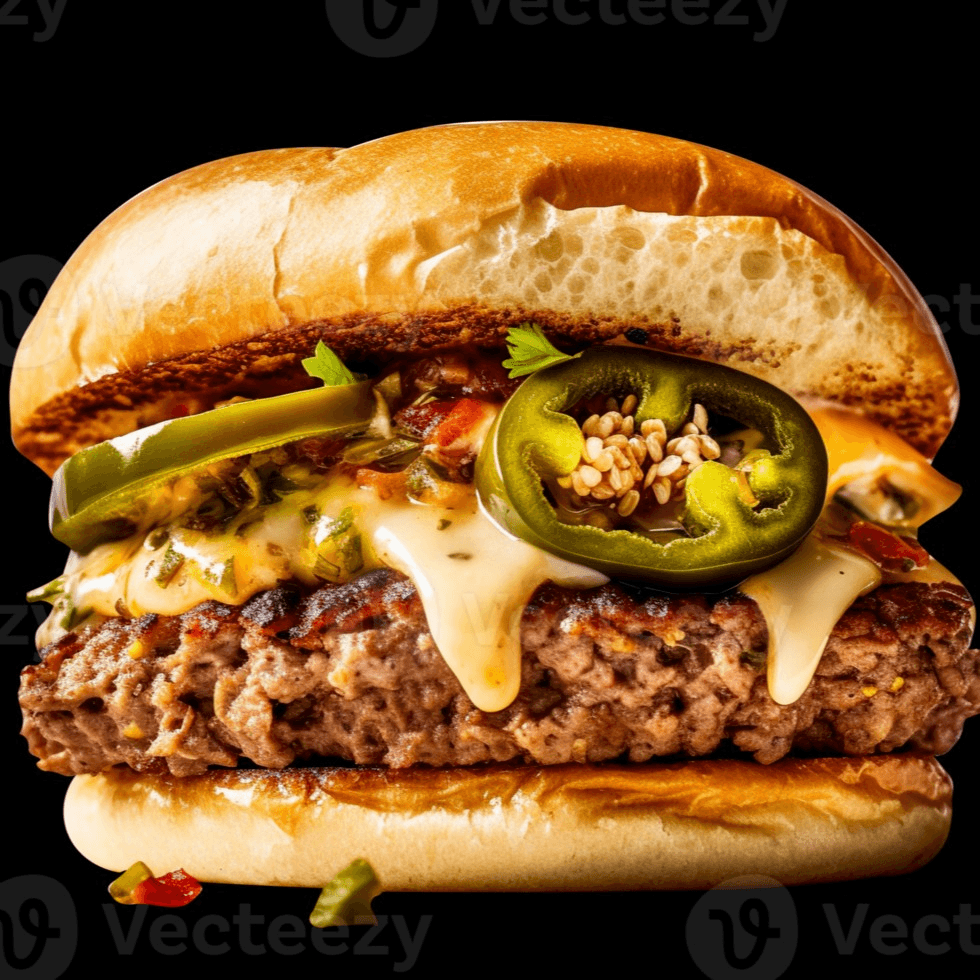 Spicy Jalapeno Burger.
