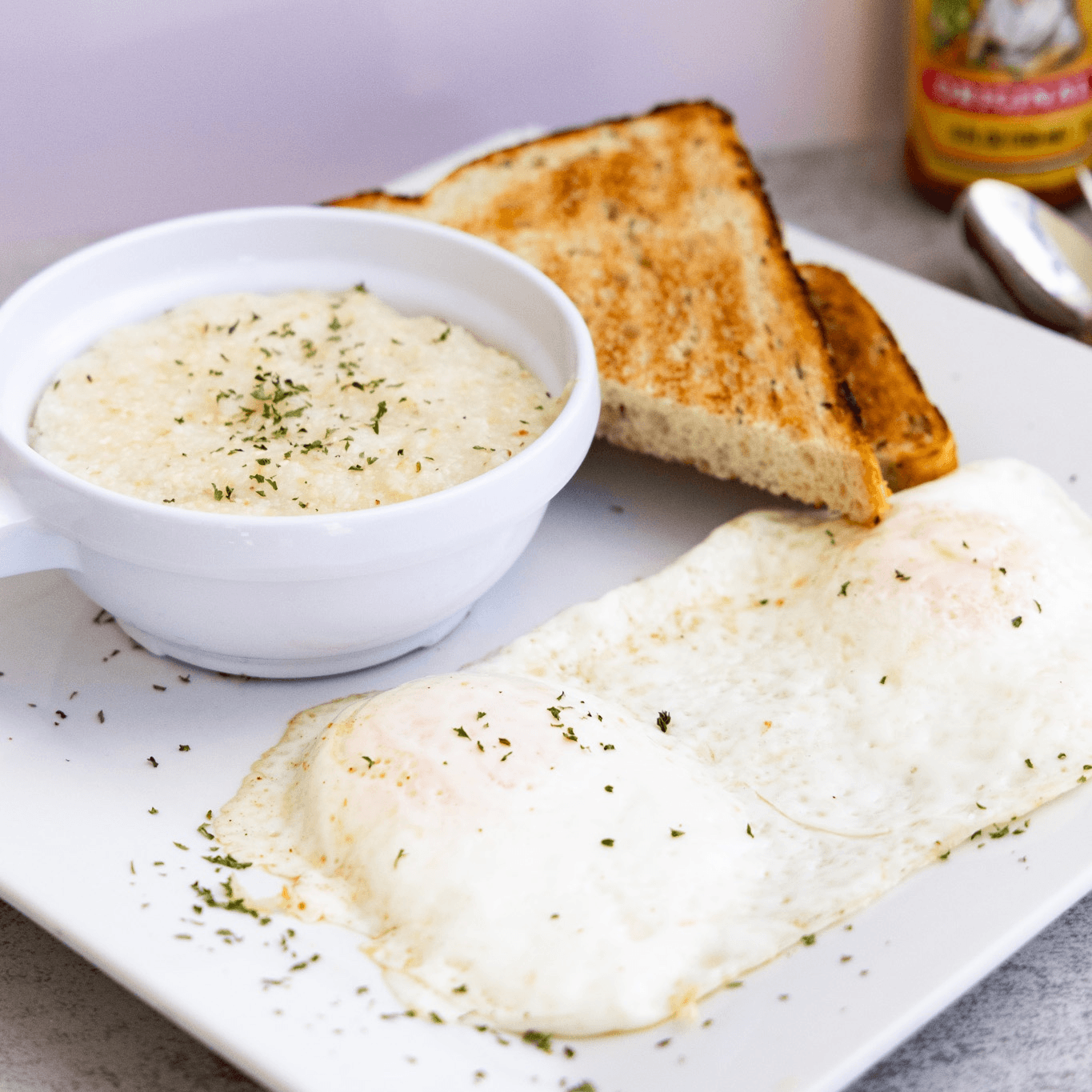 Two Eggs with Bacon, Sausage or Ham.