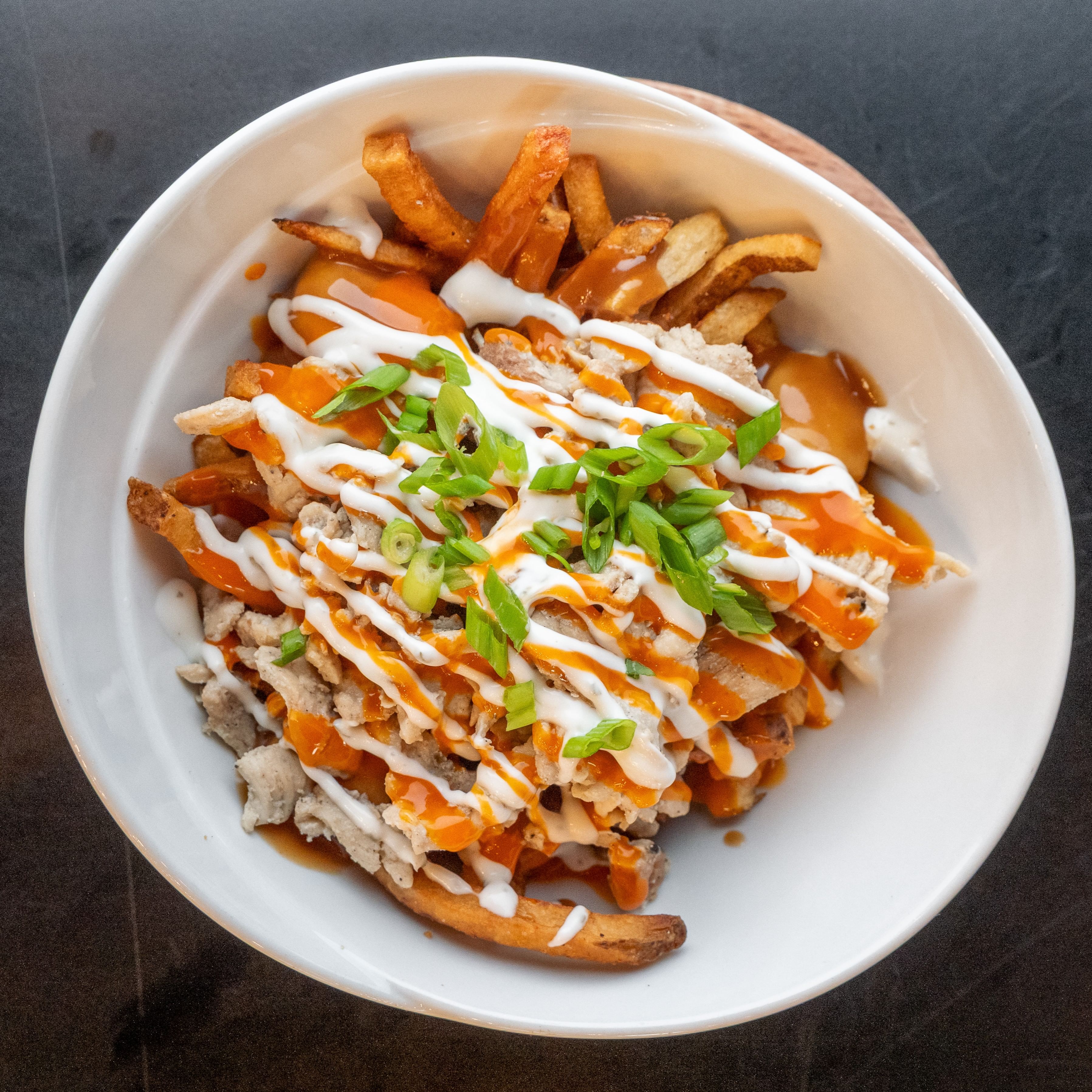 Buffalo Chicken Poutine.