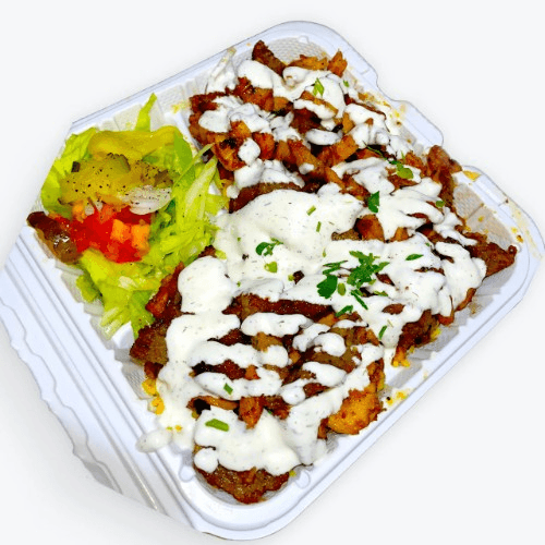 Mixed Lamb & Chicken Over Rice.