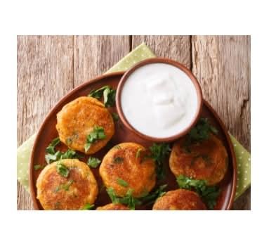 Aloo Tikki (vegan).