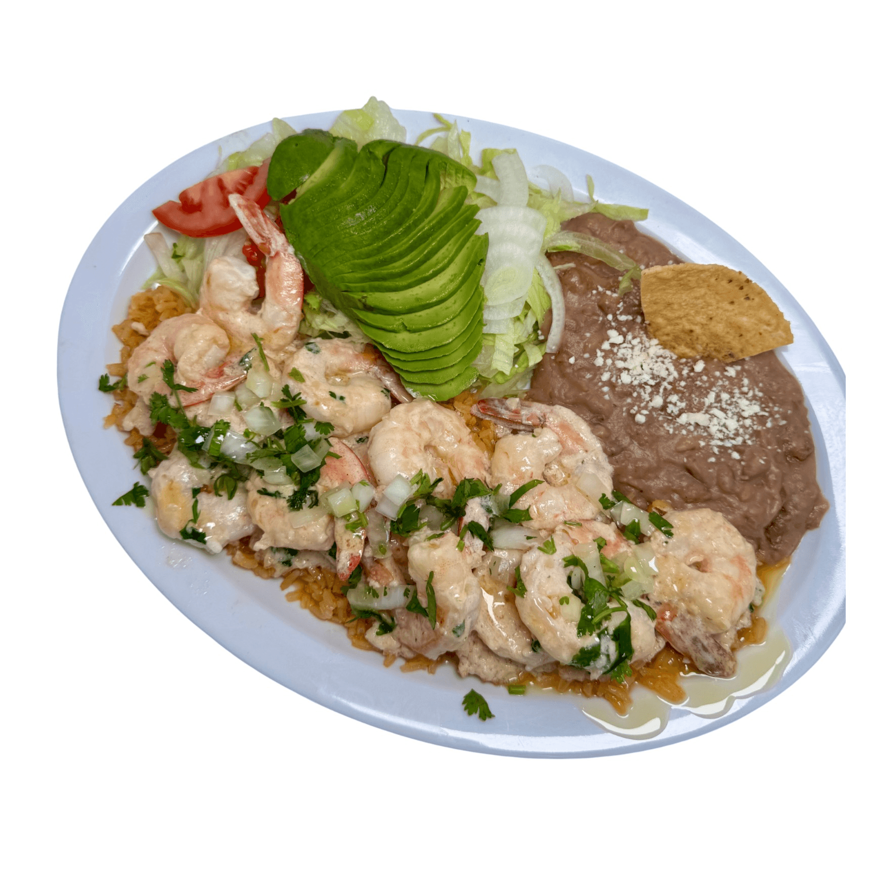 Shrimps in Garlic Sauce.