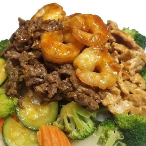 V7. Chicken/Beef/Shrimp Teriyaki Bowl.