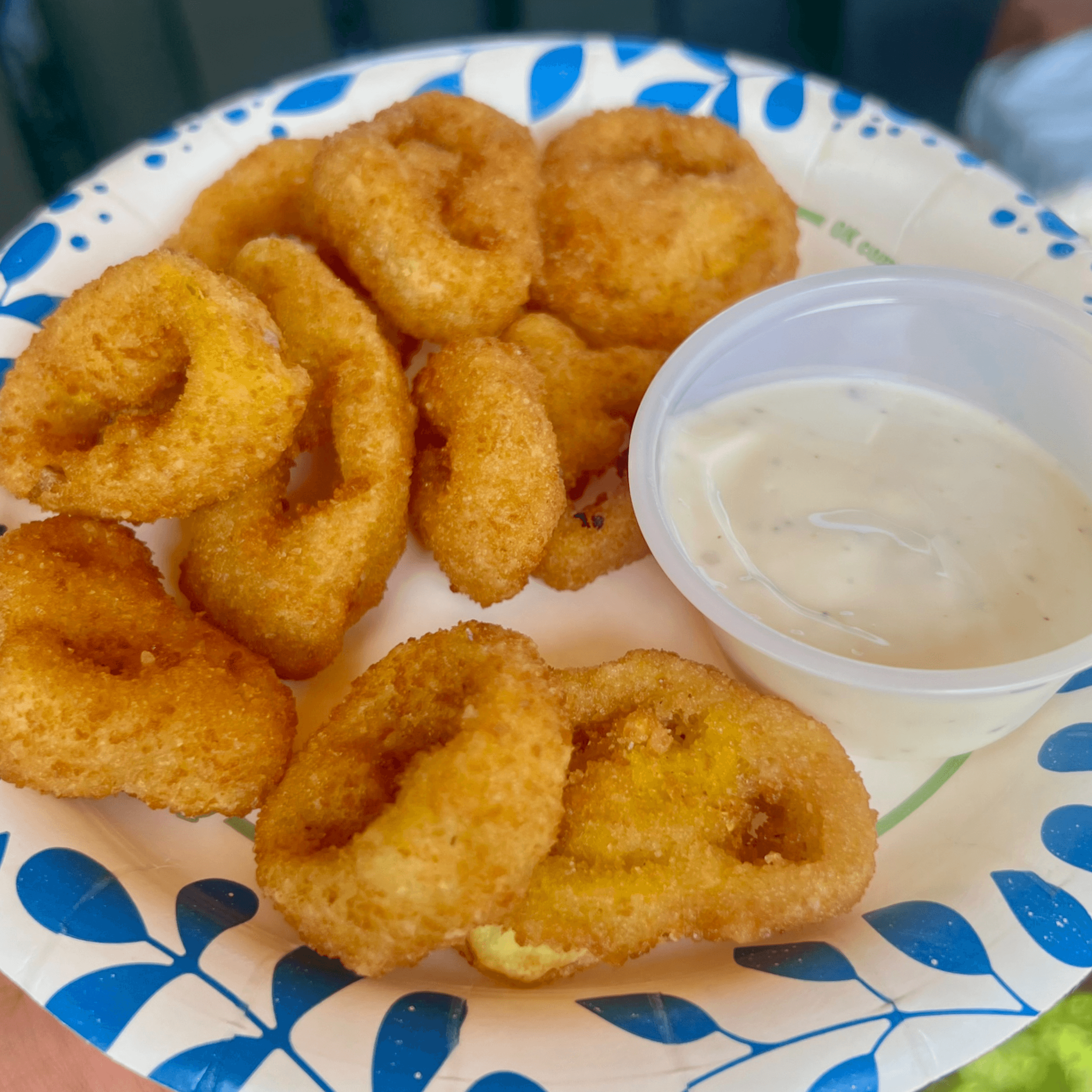 Fried Banana Pepper Rings.