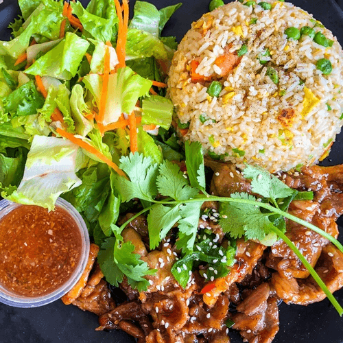 BBQ Pork with Steamed Rice