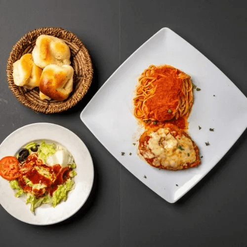 Chicken Parmigiana Lunch Portion.