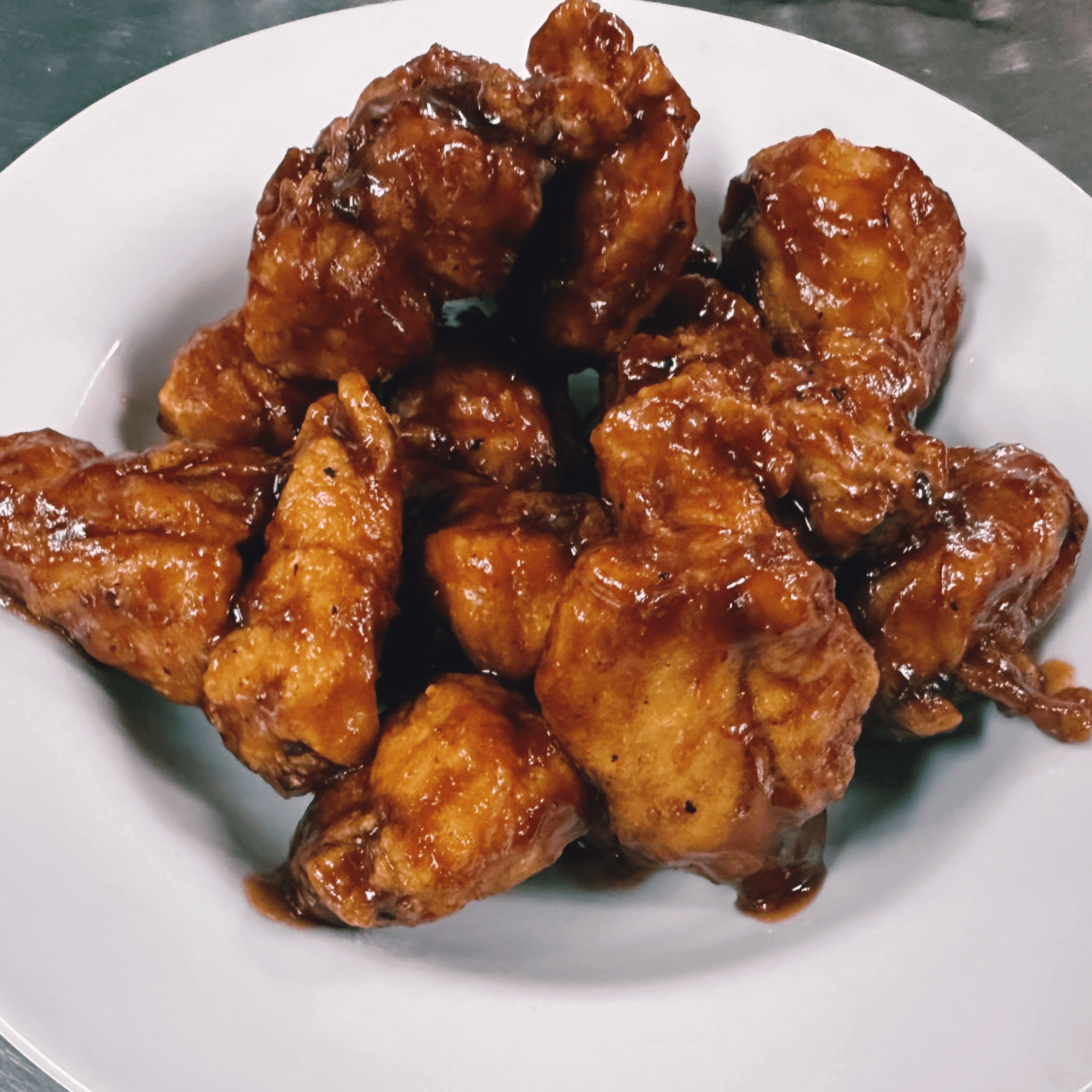 Hand Breaded Boneless Wings.
