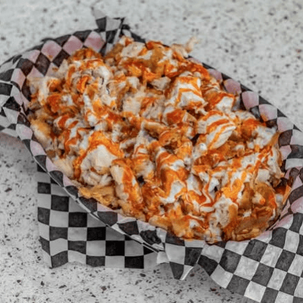 Kasi's Fries with Chicken.