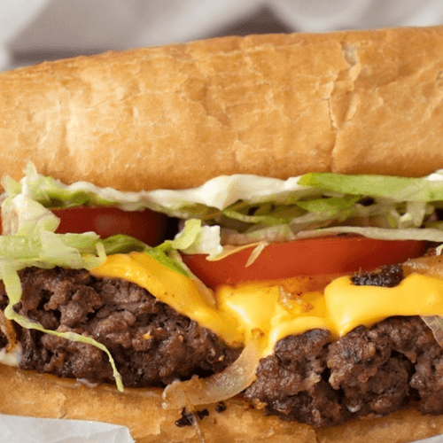 Cheeseburger Sub (100% Angus Beef ).