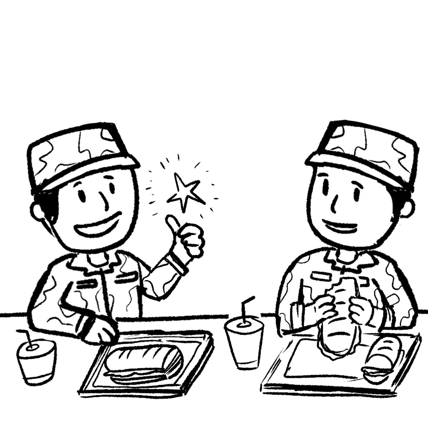 Their subs quickly became a hit with the troops.