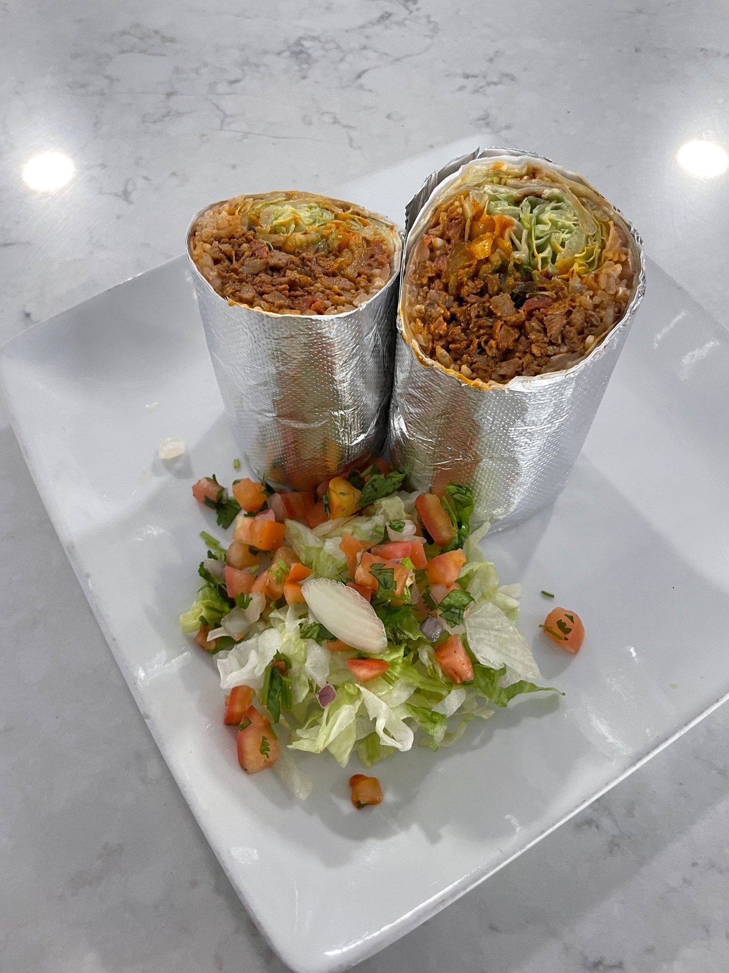 Pork Hawaiian Burrito.