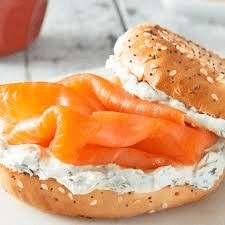 Lox & Cream Cheese Bagel.