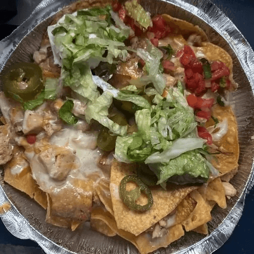 Grilled Pollo Nachos.