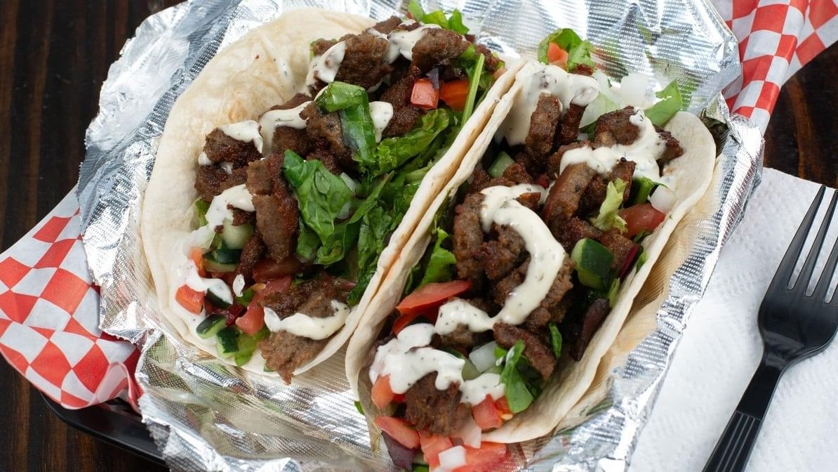 Two Gyro Tacos.