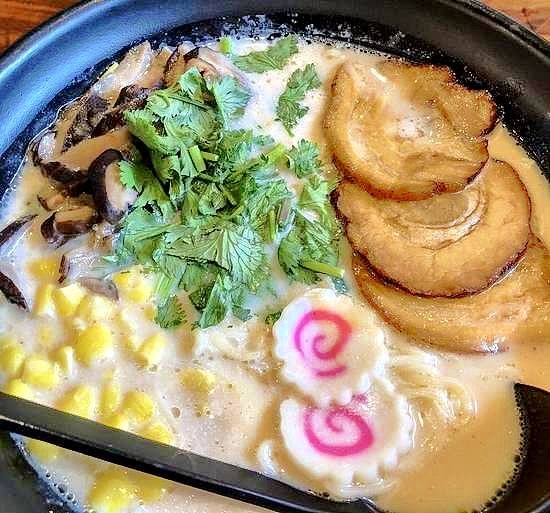 Creamy tonkotsu ramen.