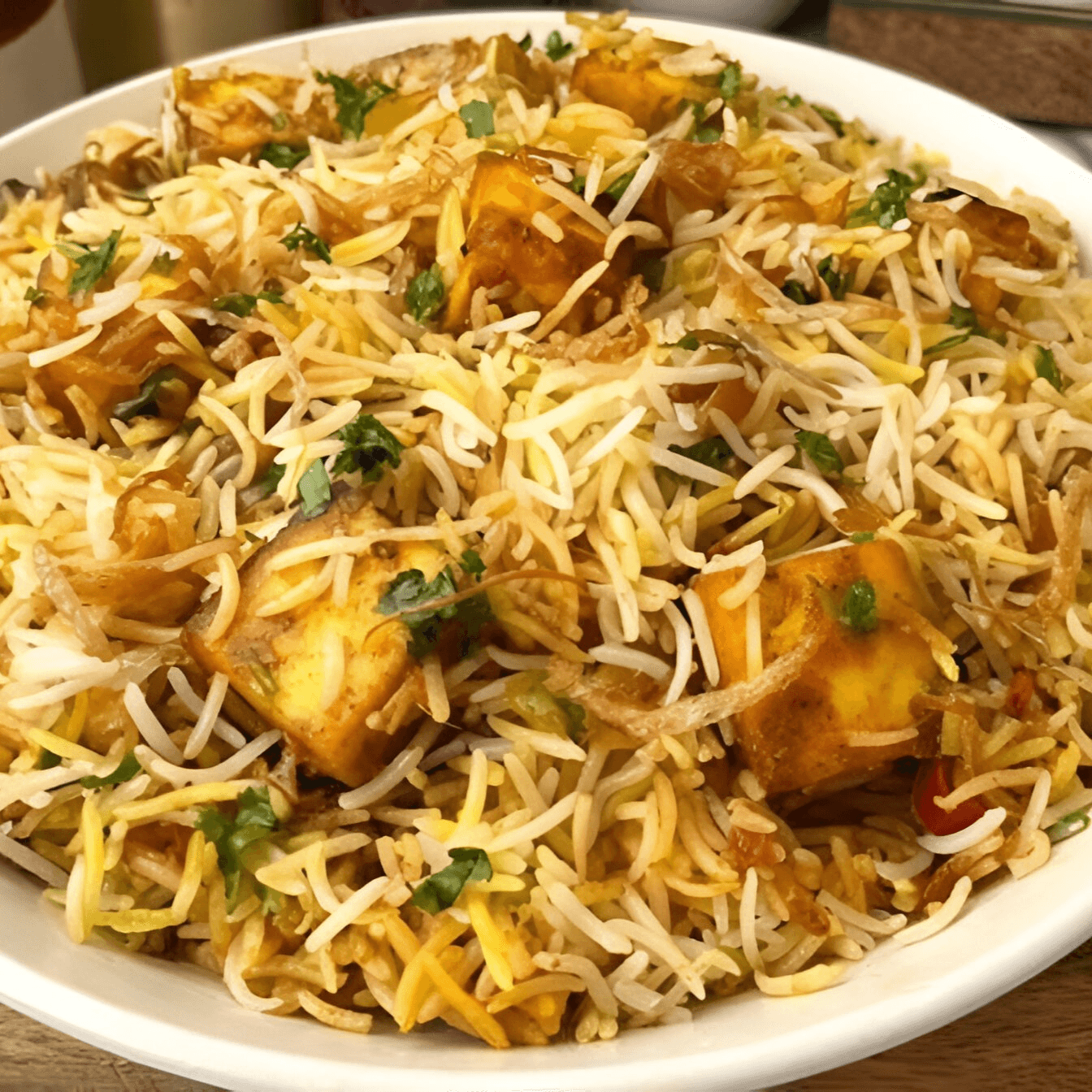Paneer Biryani.