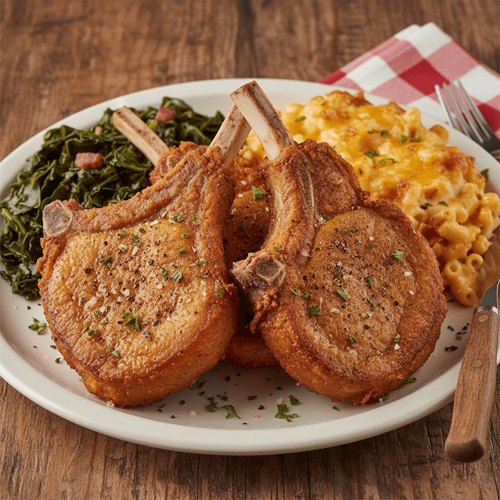 Pork Chop Heritage Plate.