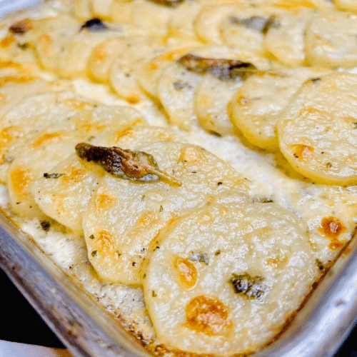 Baked & Creamy Potatoes.