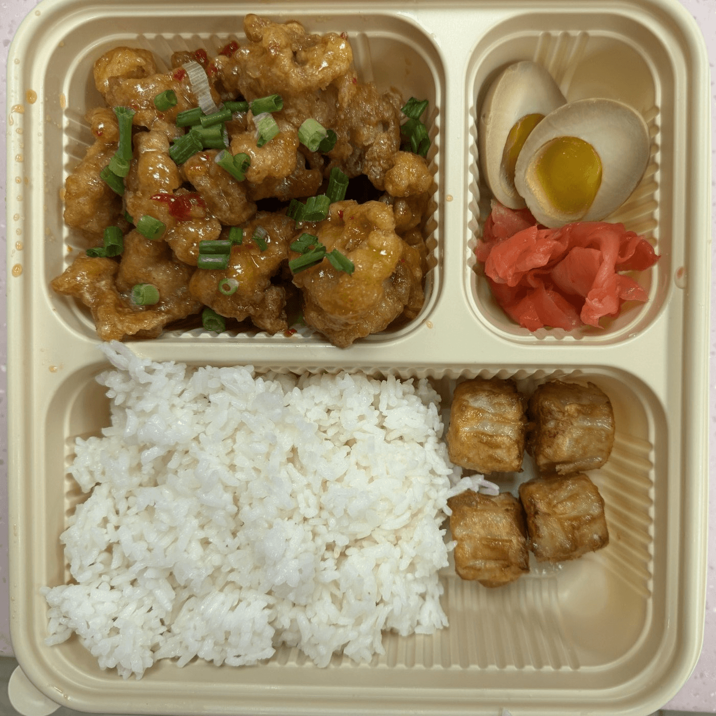 Sweet Thai Orange Chicken Bento.