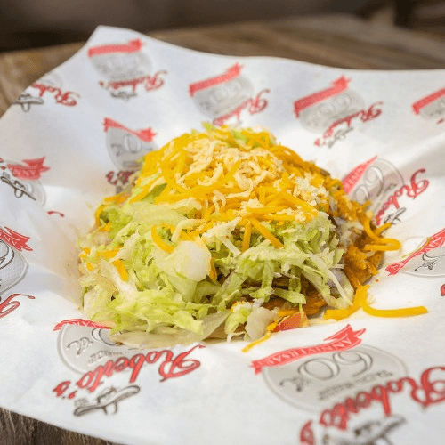 Shredded Beef Tostada.